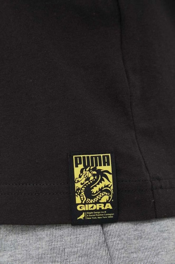 Бавовняна футболка Puma X STAPLE колір чорний з принтом (3243052) фото 5