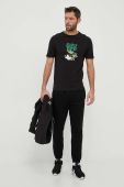 Бавовняна футболка Puma колір чорний з принтом (3242614)