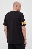 Бавовняна футболка Puma колір чорний з принтом (3261599)