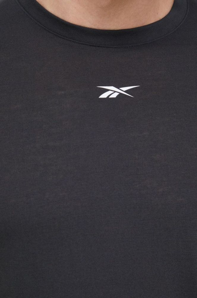 Тренувальна футболка Reebok Training Supremium колір чорний однотонна фото 5