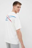 Футболка Reebok Classic чоловічий колір білий з принтом