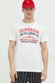 Бавовняна футболка Jack & Jones JJSTAR колір білий з принтом 12231477