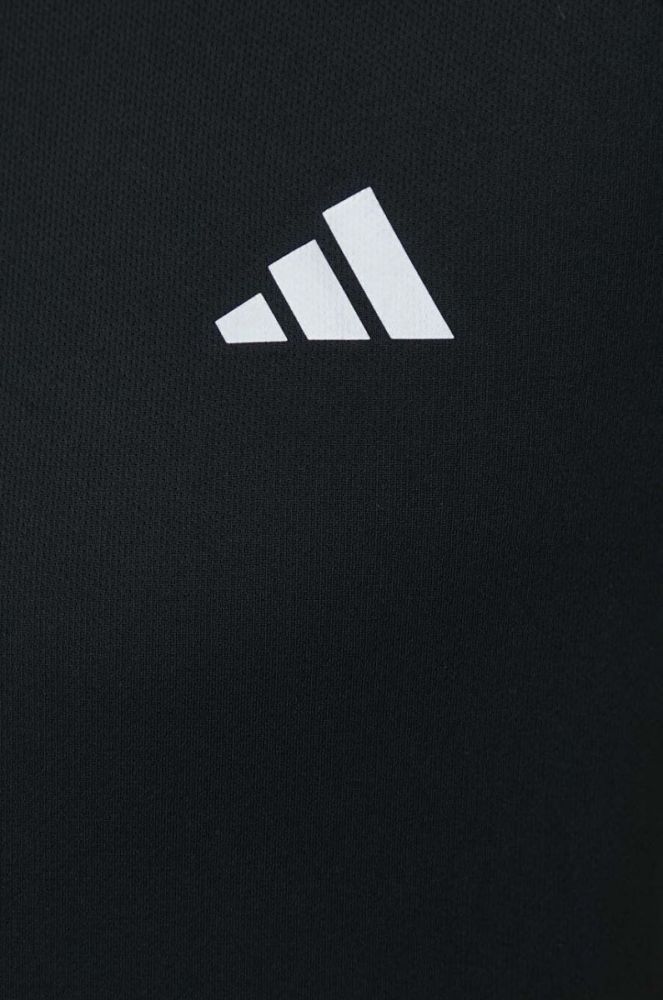 Бігова футболка adidas Performance Run Icons колір чорний з принтом фото 5