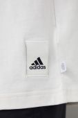 Футболка adidas чоловічий колір білий однотонний