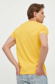 Бавовняна футболка Pepe Jeans колір жовтий з принтом (3258461)
