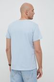 Бавовняна футболка Pepe Jeans Eggo з принтом колір блакитний (2967701)