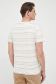 Бавовняна футболка Pepe Jeans Rick колір бежевий візерунок