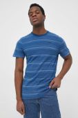 Бавовняна футболка Pepe Jeans Ries колір синій візерунок