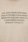 Футболка з домішкою льону Pepe Jeans Ricci колір бежевий з принтом