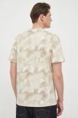 Бавовняна футболка Pepe Jeans Rickie колір бежевий візерунок