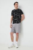 Бавовняна футболка Armani Exchange колір чорний візерунок (2949034)