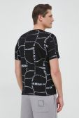 Бавовняна футболка Armani Exchange колір чорний візерунок (2949034)