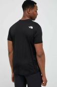 Спортивна футболка The North Face Reaxion Easy колір чорний з принтом