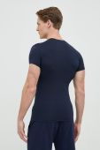 Футболка Emporio Armani Underwear чоловічий колір синій однотонний