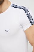 Футболка лаунж Emporio Armani Underwear колір білий з аплікацією