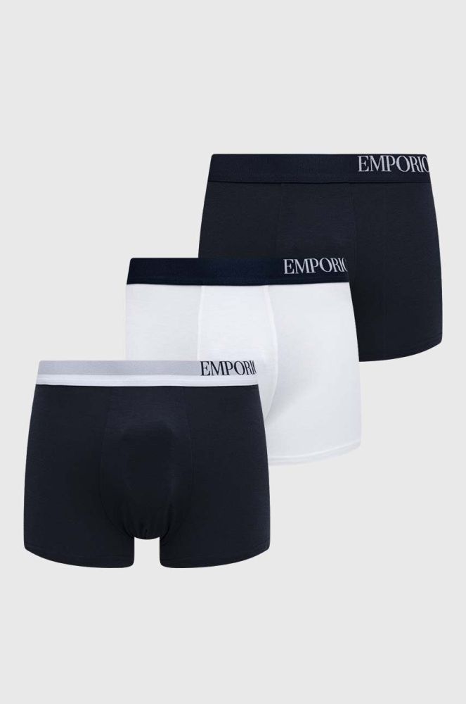 Боксери Emporio Armani Underwear 3-pack чоловічі колір синій (3075961)