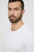 Бавовняна піжамна футболка Emporio Armani Underwear колір білий однотонний