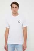 Бавовняна футболка Trussardi колір білий з принтом (2941269)