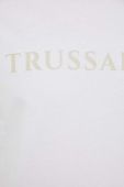 Бавовняна футболка Trussardi колір білий з принтом (2941316)