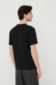 Бавовняна футболка Trussardi колір чорний однотонний
