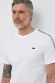 Бавовняна футболка Lacoste колір білий з аплікацією TH5071-001