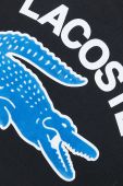 Бавовняна футболка Lacoste колір чорний з принтом (3029475)