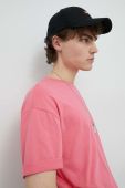 Бавовняна футболка Drykorn Thilo колір рожевий однотонна