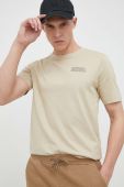 Бавовняна футболка Fila колір бежевий з принтом (3029521)
