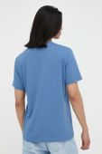 Бавовняна футболка Mustang з принтом колір блакитний (3320454)