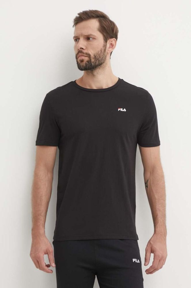Бавовняна футболка Fila 2-pack колір білий однотонний фото 2