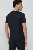 Футболка Emporio Armani чоловічий колір синій з аплікацією (2955762)
