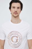 Футболка Guess чоловічий колір білий з принтом (3104774)