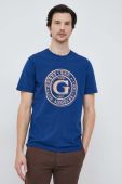 Футболка Guess чоловічий колір синій з принтом (3104779)
