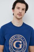 Футболка Guess чоловічий колір синій з принтом (3104779)