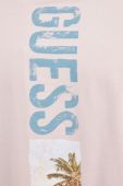 Бавовняна футболка Guess колір рожевий з принтом (3075996)