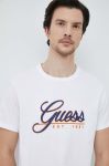 Бавовняна футболка Guess колір білий з аплікацією (3104814)