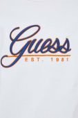 Бавовняна футболка Guess колір білий з аплікацією (3104814)