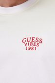Бавовняна футболка Guess колір зелений візерунок (3163936)