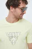 Футболка Guess чоловічий колір зелений з принтом (3154652)