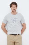 Футболка Guess чоловічий колір сірий з принтом (3154648)