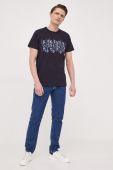 Бавовняна футболка Guess колір синій з аплікацією (3182356) Бавовняна футболка Guess колір синій з аплікацією (3182356)