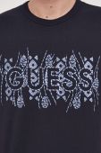 Бавовняна футболка Guess колір синій з аплікацією (3182356) Бавовняна футболка Guess колір синій з аплікацією (3182356)