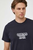 Бавовняна футболка Guess колір синій з аплікацією (3194764)