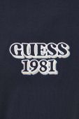 Бавовняна футболка Guess колір синій з аплікацією (3194764)