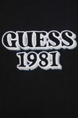 Бавовняна футболка Guess колір чорний з аплікацією (3194769)