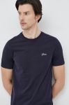 Футболка Guess чоловічий колір синій однотонний (3099809)