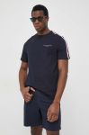 Бавовняна футболка Tommy Hilfiger колір синій однотонний (3124709)