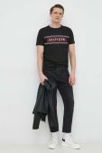 Бавовняна футболка Tommy Hilfiger колір чорний з принтом (3054417)
