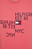 Бавовняна футболка Tommy Hilfiger колір рожевий з аплікацією