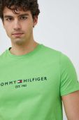 Бавовняна футболка Tommy Hilfiger колір зелений візерунок